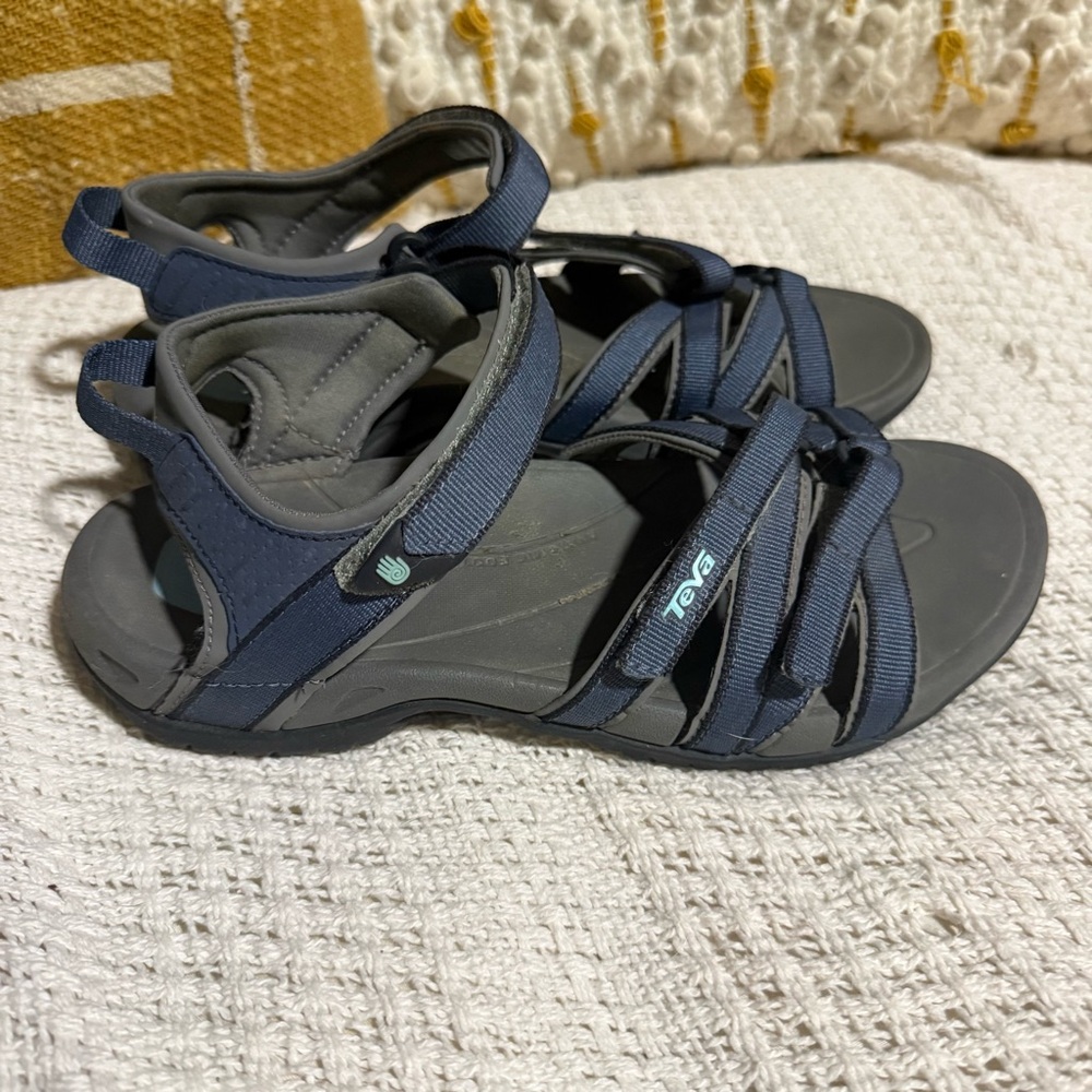 Teva Dark Blue and Charcoal Strappy Sandals